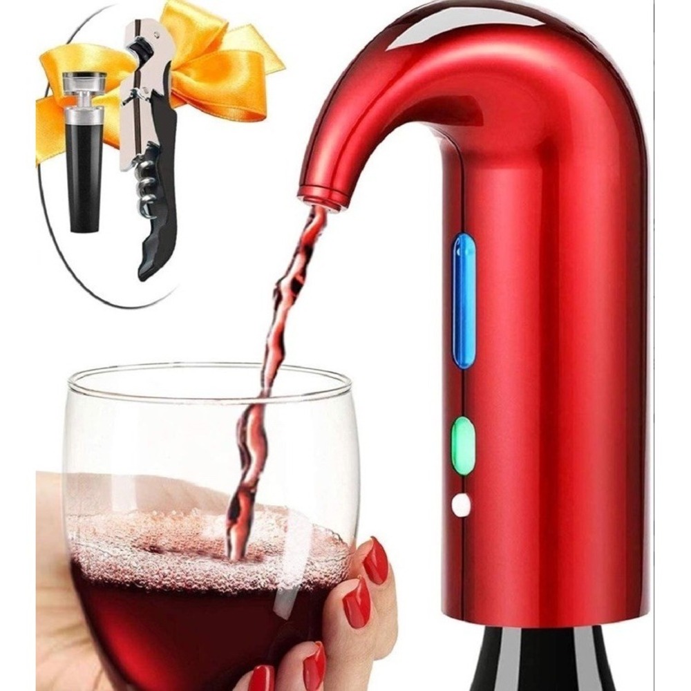 Wine Aerator Electric‎ Wine Decanter – Easy One Touch Red & White Wine Accessory